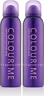 COLOUR ME Purple Perfume for Women. 150ml Body Spray, Luxury Fragrance - Womens Perfume, Long Lasting Fragrance for Women by Milton-Lloyd (Pack of 2)