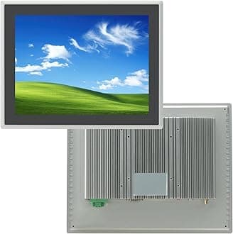 12.1 inch Capacitive Multi-Touchscreen Industrial Embedded Win-11 PC Monitor, IP65 Screen with 10 Points Touch Display, i5+RAM 8G+512G SSD, Integrated Phoenix2pin, HD-MI-Out & USB Ports