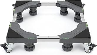 Adjustable Appliance Dolly Cart with 4 Locking Wheels and 8 Dolly Feet, Max Weight 600LBS, Small Furniture Appliance Rollers for Dryer, Refrigerator and Washer, 16” to 24-3/8” Adjustable