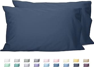 Sunflower King Pillowcases Set of 2, 100% Cotton King Size Pillow Cases 2, 20×40 inches Crown Blue, Soft and Breathable