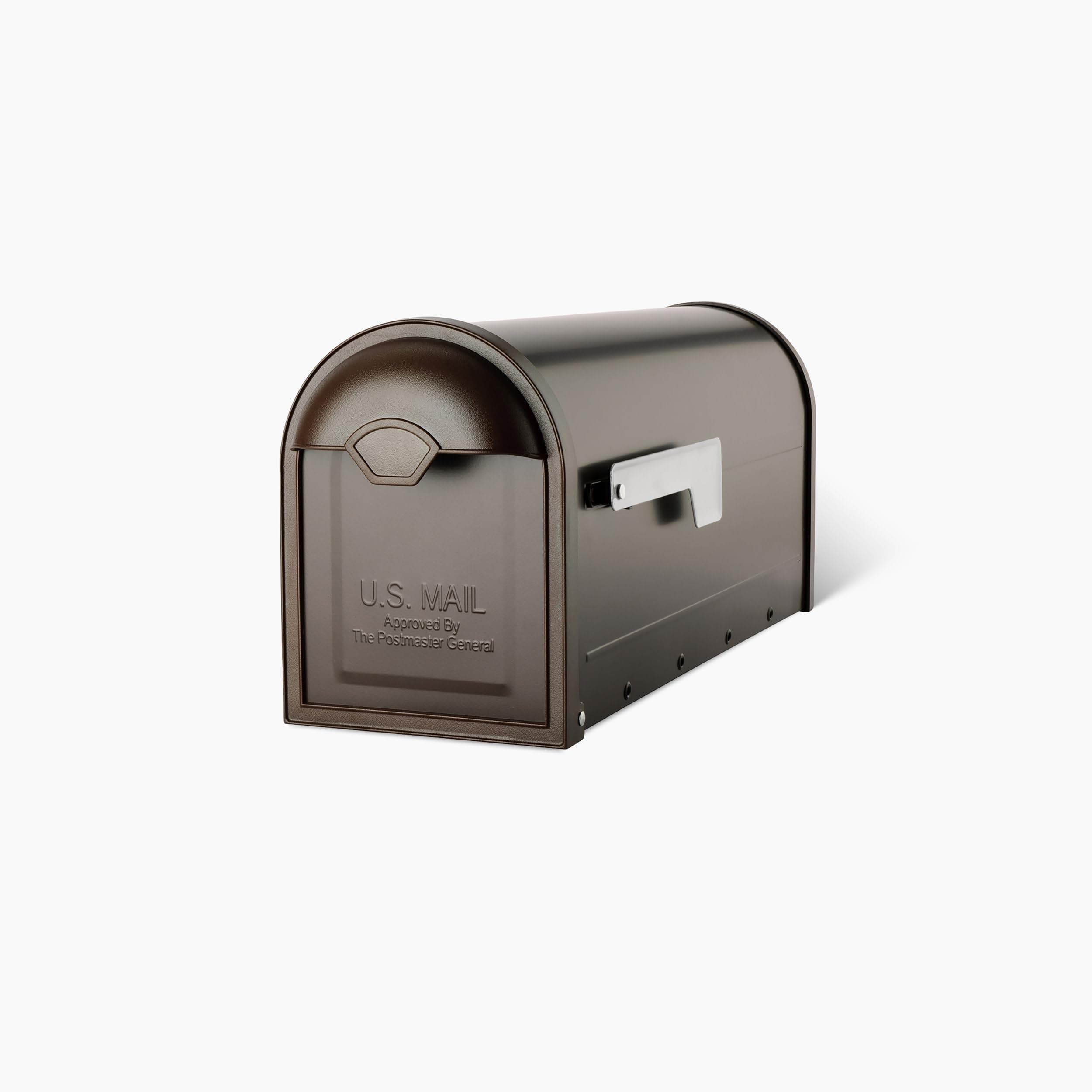 Architectural Mailboxes 8830RZ-10 Winston Post Mount Mailbox, Rubbed Bronze