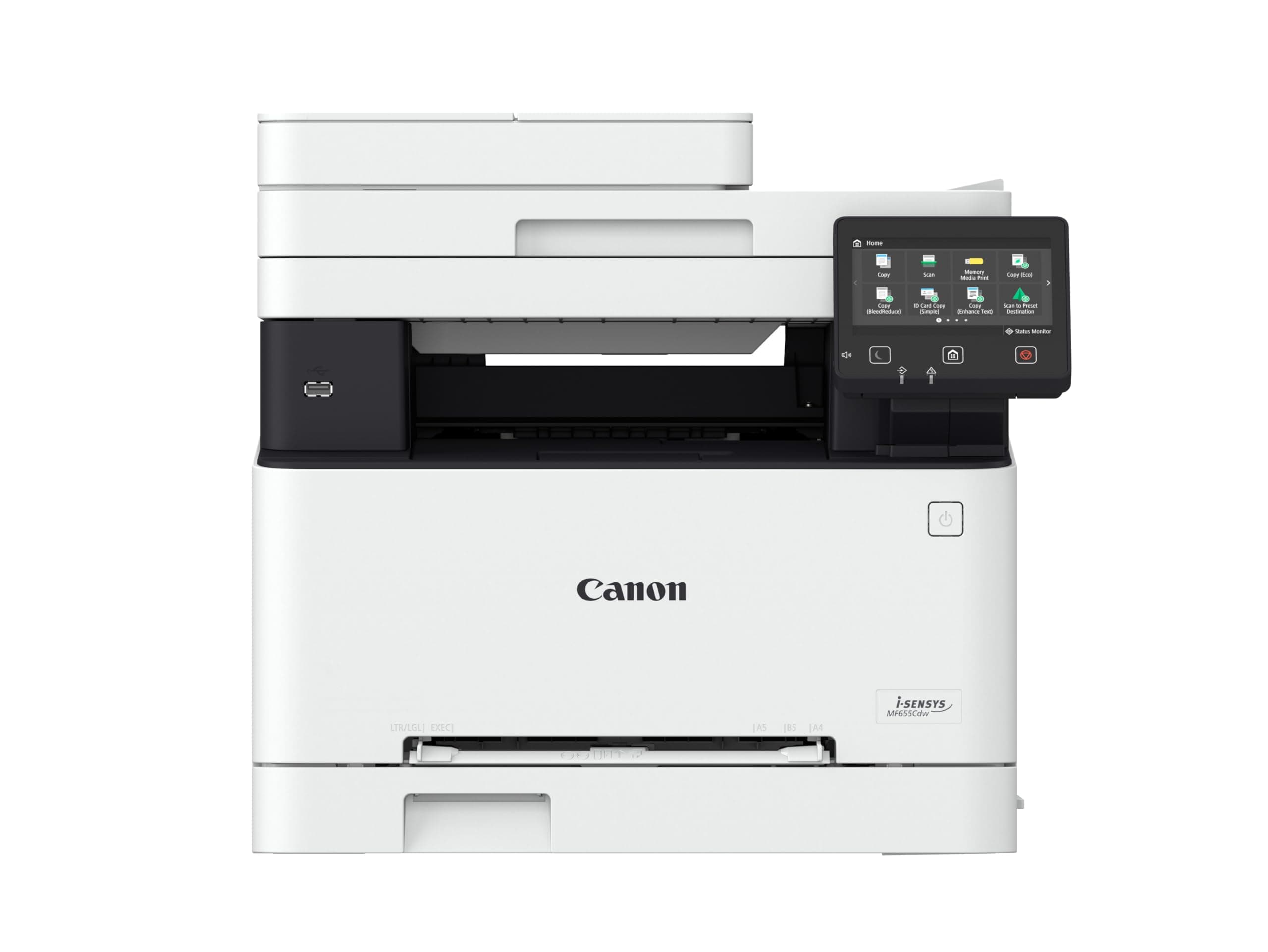 i-SENSYS MF655Cdw Wireless Colour Multifunction Laser Printer - A4, Print, Copy, Scan - 21 ppm print speed, LCD Touch Screen - Wi-Fi Connectivity, Scan to Cloud - Office Printer