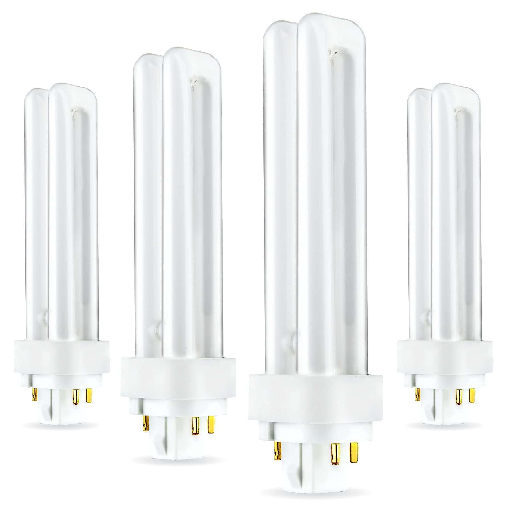 Circle - PLC/13/E/DD/827 (4 Pack) PLC-13W 827, 4 Pin G24q-1, 13 Watt Double Tube, Compact Fluorescent Light Bulb, Replaces Philips 38325-7 and Sylvania 20682