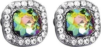 Diamond Earrings for Women 2025 Trendy 925 Silver Hypoallergenic Colorful Earrings Wedding Jewelry Birthday Gifts for Her