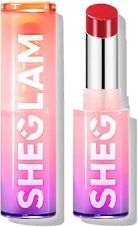 SHEGLAM Mirror Kiss High-Shine Lipstick Silky Jelly Texture Hydrated&Smooth Lip Gloss-Main Character