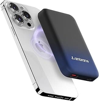 Ambrane Magsafe Wireless 10000Mah Fast Charging USB Type-C Input Power Bank, ...