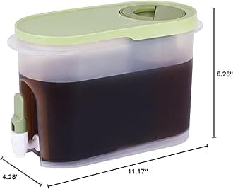 Baraiser Cold Brew Coffee Maker, 3/4 Gallon Iced Coffee Maker with Ultra-fine Mesh Steel Filter and Spigot