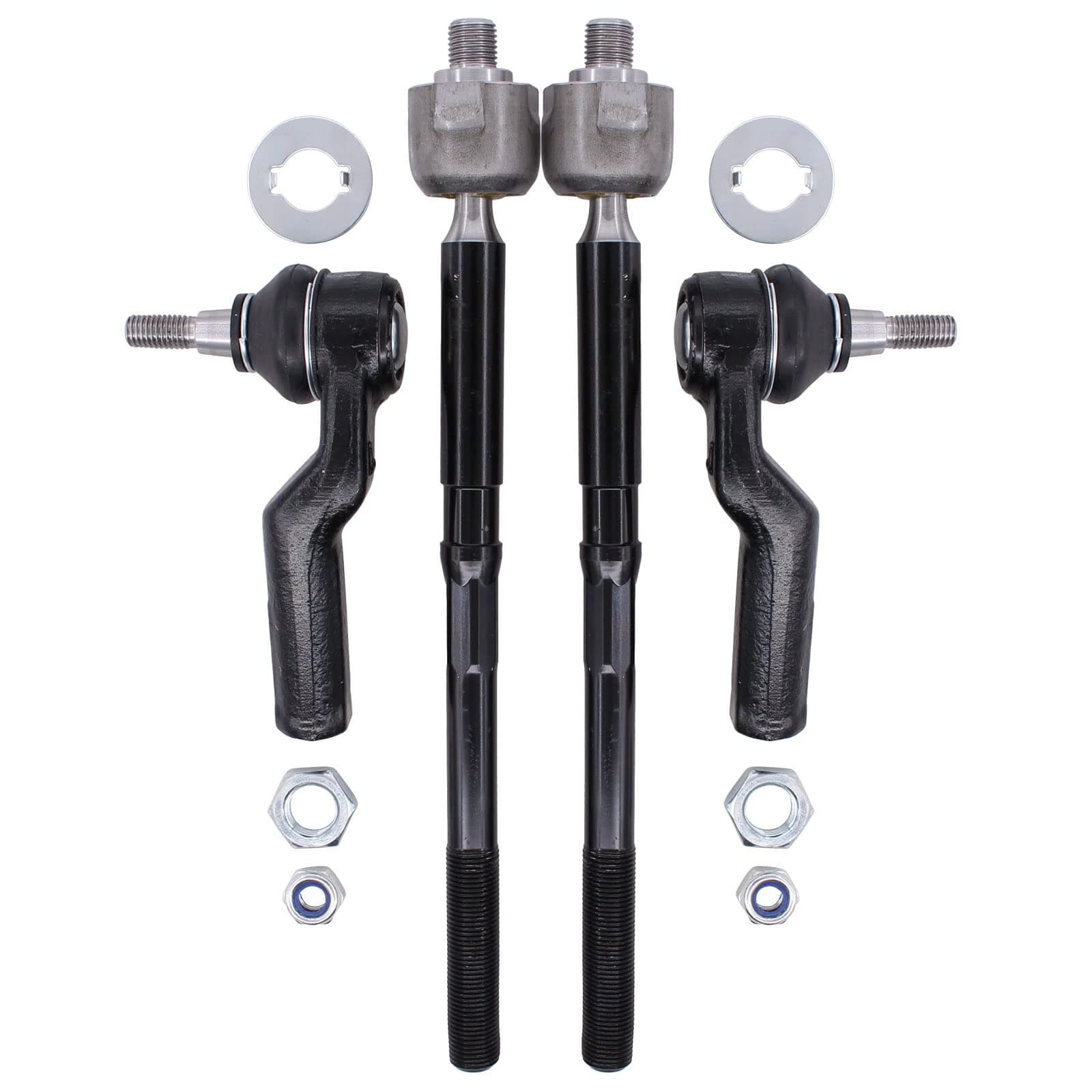 NewYall Inner and Outer Front Left Right Steering Tie Rod End Set For Ford C-Max Escape 2013-2018 Focus 2012-2018 Transit Connect 2014-2018