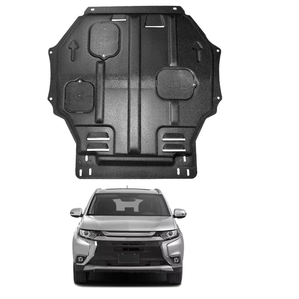 Engine Splash Shield Fit for Mitsubishi Outlander 2016 2017 2018 2019 2020 Engine Case Guard Under Cover Compatible with Outlander Front Engine Guard Mud Flaps