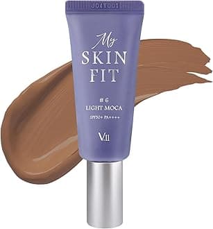 My Skin Fit BB Cream (Light Moca) Korean Blemish Balm Youthful Appearance with Adenosine & Collagen Booster 0.67 fl oz