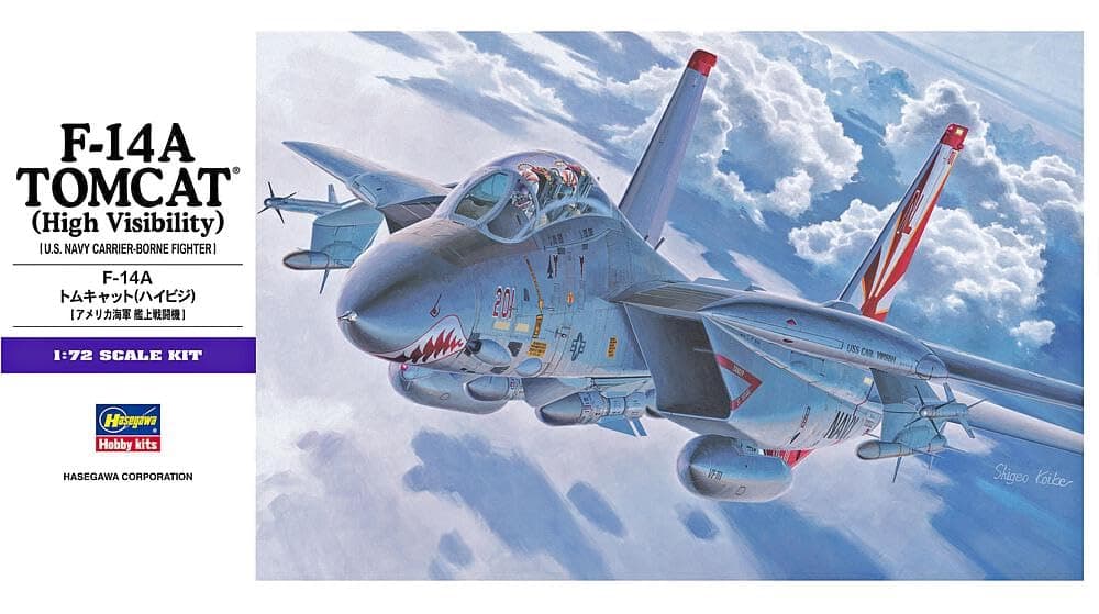 Hasegawa 1:72 Scale F-14A Tomcat High Model Kit