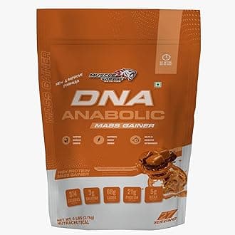 Mass Gainer | High Protein Weight Gainer for Muscle Size, Strength & Recovery | 374 gm Calories, 68gm Cabs, 21 gm Protein| Choco-Caramel Flavor | 2.7Kg - 6Lbs