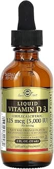 Liquid Vitamin D3 125 mcg (5,000 IU), 2 fl oz - Delicious, Natural Orange Flavor - Helps Maintain Healthy Bones & Teeth - Immune System Support - Gluten Free, Dairy Free, Kosher - 59 Servings