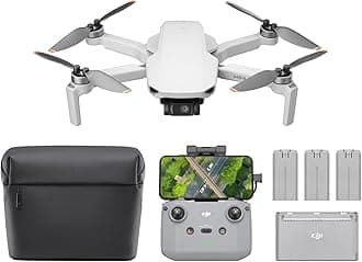 Mini 4K Fly More Combo, Drone 4K Camera for Adults, Under 249g, 3-Axis Gimbal, 10km Video Transmission, Auto Return, 3Batteries 93Min Flight, MOIAT Certified-UAE Version, Official Warranty Support