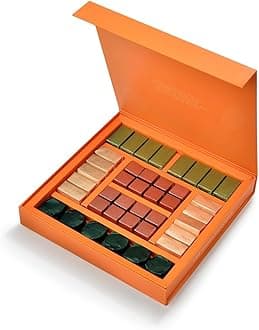 Les Choco.Caramels 40 Pieces, 465g | Premium Milk Chocolate with Almonds, Biscuit, Salted Caramel & More | Decadent Chocolate Caramel Gift Box