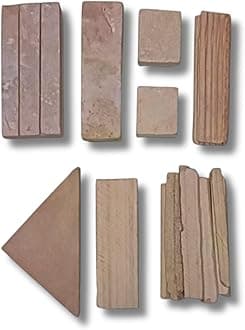 Brighty Red All Slate Pencil 1 Kg Natural and Pure Earthy Drawing and Writing Crayons for School Art Craft Projects Home Use DIY Activities Coloring Boards and Creative Learning Supplies