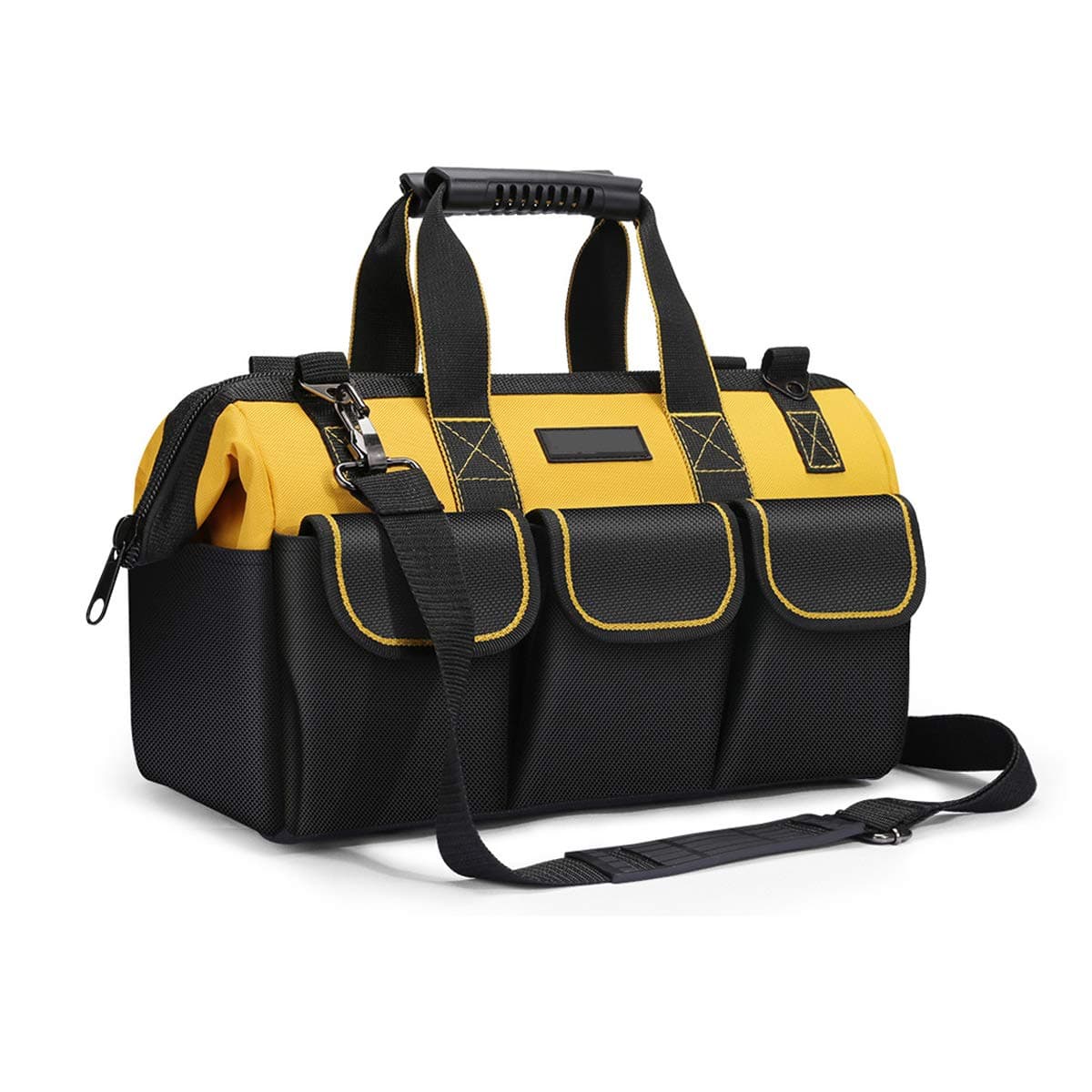 Tools Storage Bag, Heavy Duty Tool Bag, 36×17×25cm,Organiser for Hand/Power Tools with Shoulder Strap, Large capacity, waterproof, Wear-resistant for Eletricians, DIY, Tool Storage Etc.