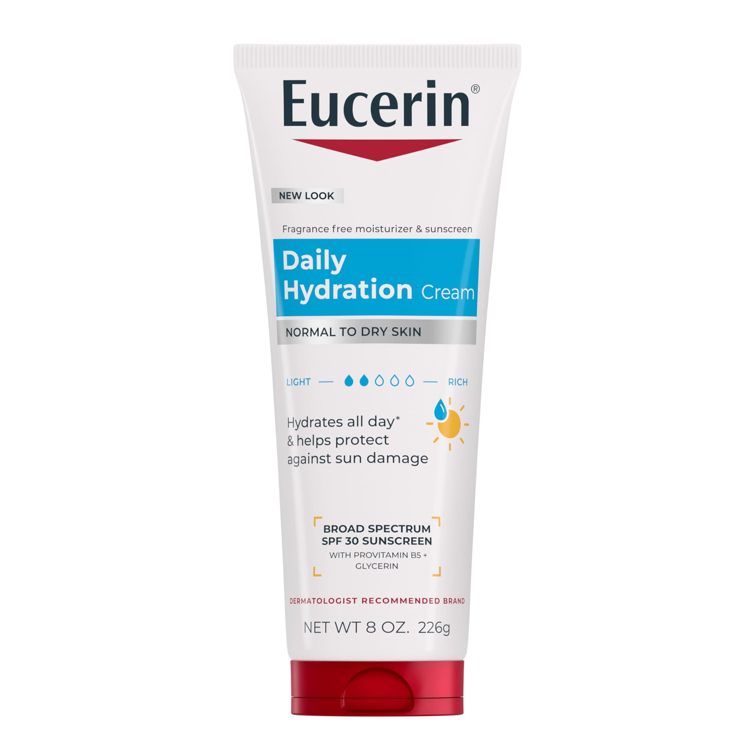 Eucerin Eucerin Daily Hydration Broad Spectrum LSF 30 Körpercreme, 8 oz