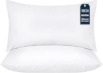 Utopia Bedding Throw Pillows Insert (Pack of 2, White) - 16 x 24 Inches Bed and Couch Pillows - Indoor Decorative Pillows