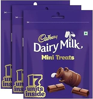Cadbury Dairy Milk Home Treats, 119 Grams (Pack Of 3)