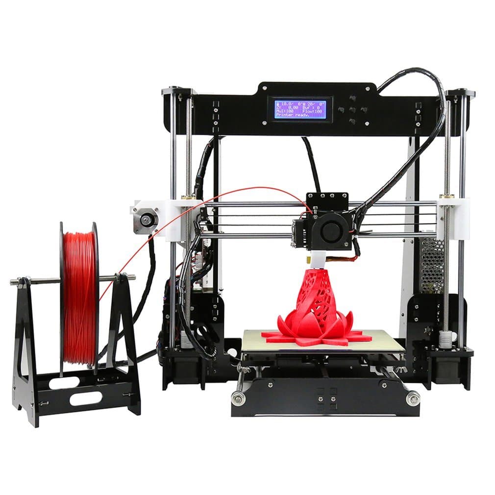 ANET A8 3D Printer,Desktop Acrylic LCD Screen Printer 220 x 220 x 240mm Compatible with Windows XP/7/8/10, Mac, Linux