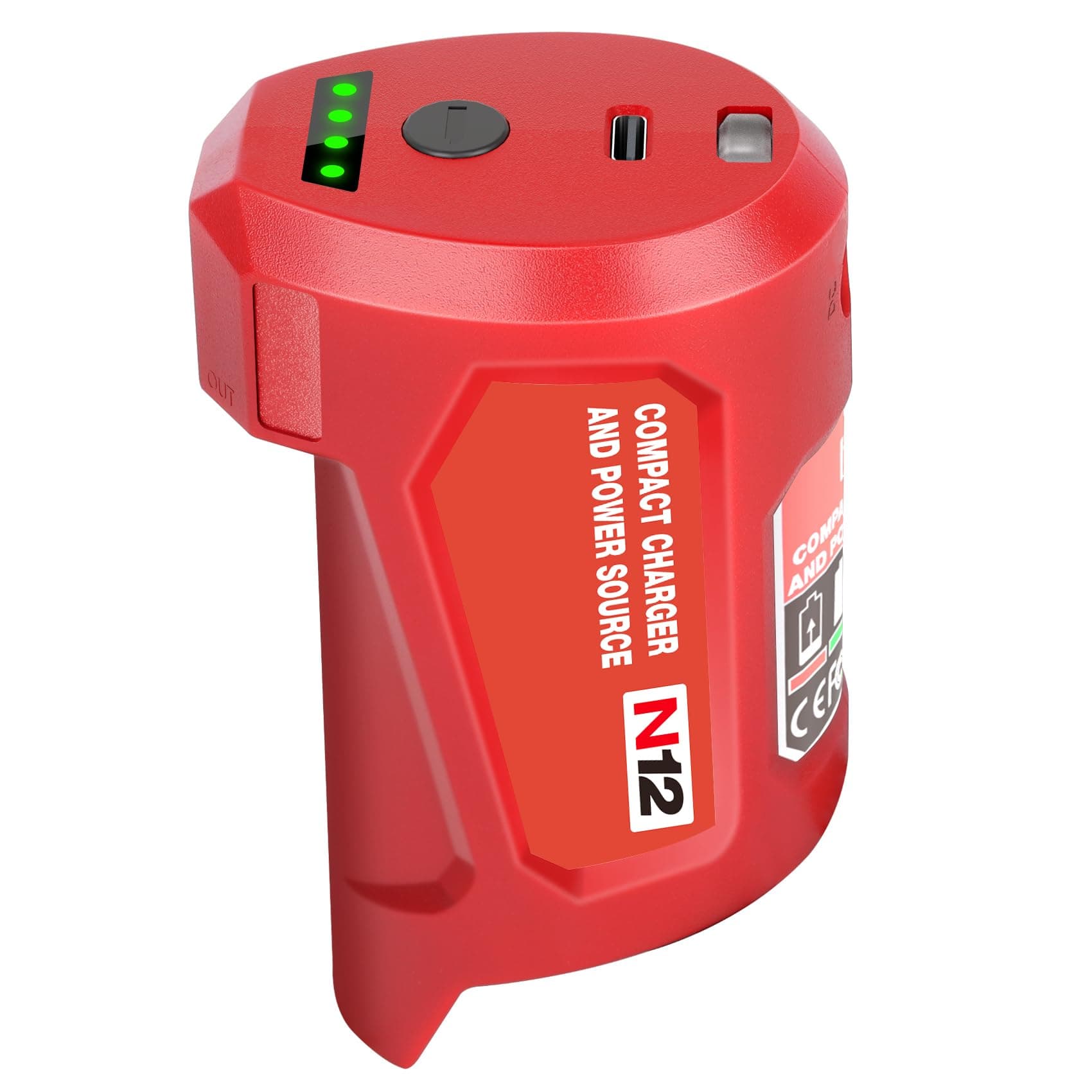 12V M-12 USB Power Source Adapter Replacement Compatible for Milwaukee 12V Battery Charger for Milwaukee 12 Volts Heated Jacket Adapter 48-59-1201 49-24-2310 48-11-2420 48-11-2411