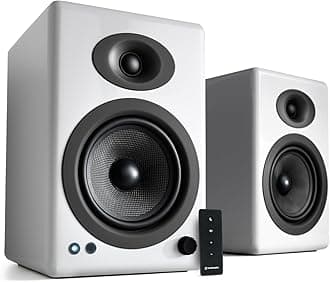 A5+ Wireless Bluetooth Bookshelf Speakers - Premium 150W Stereo Speakers for Music, Gaming, Turntables, Home Theater Systems - Powerful Studio Monitors