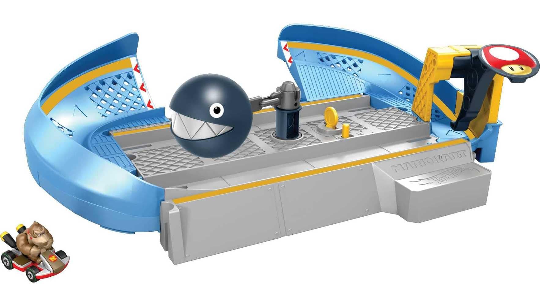 Hot Wheels Mario Kart Chain Chomp Track Set [Includes 1 Donkey Kong] GKY48