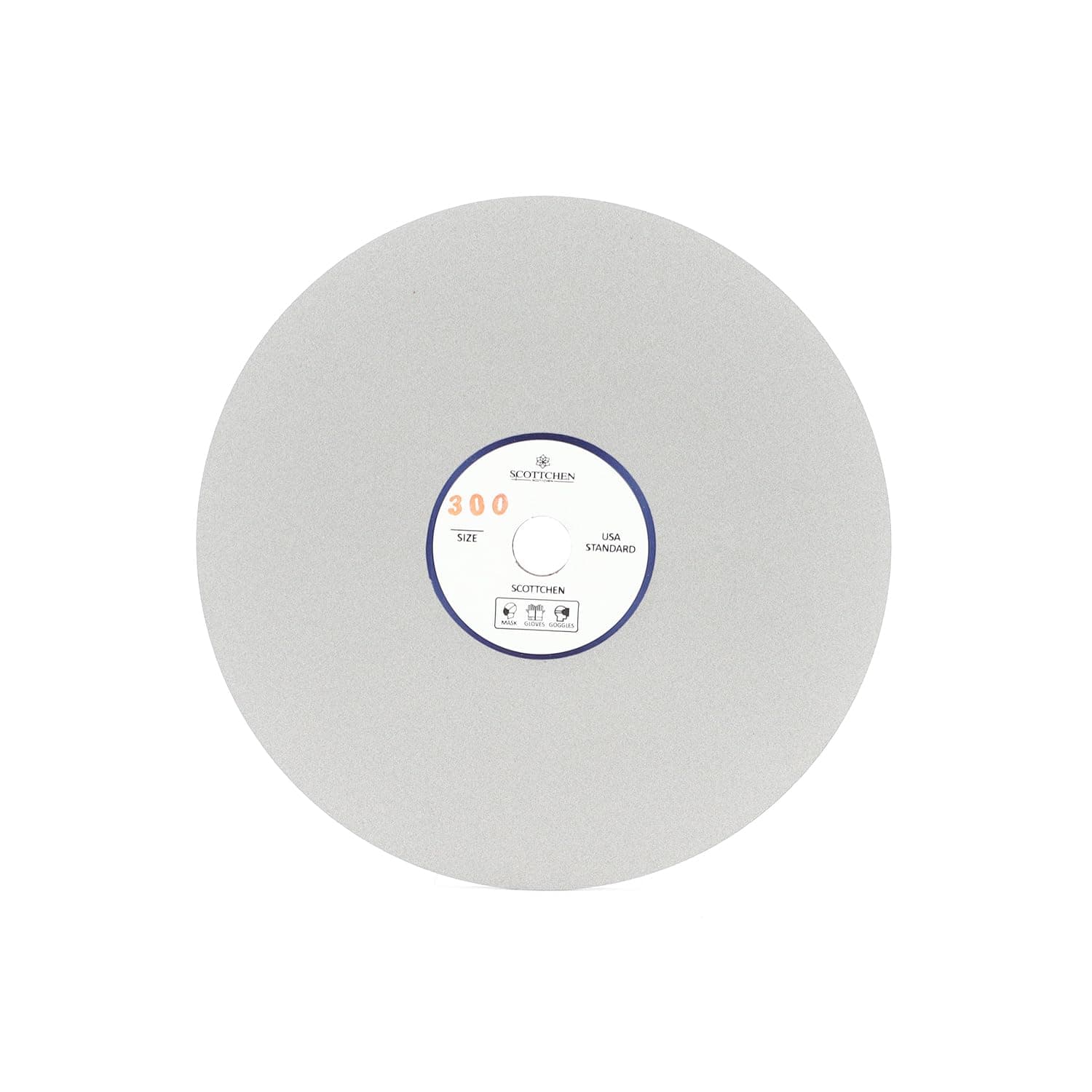 SCOTTCHEN Diamond Grinding Wheel Disc 6" x 1/2" Arbor Hole 300 Grit Abrasive Flat Lap Wheel Sanding Disc for Granite Marble Gem - 1pack