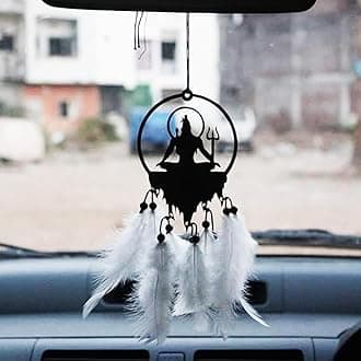 Niya Krafts Shiva Dream Catcher for car, Car Mirror Hanging Accessories Interior, ShivaHanging for car, Car Decoration Accessories