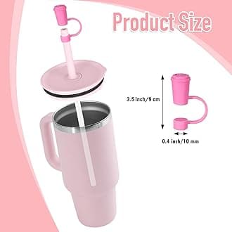 Straw Cover Cap for Hydro flask tumblers - Dust Proof 10mm Silicone Stoppers compatible with Hydroflask Press-in Straw Lid
