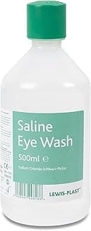 Saline Eye Wash Solution, 500ml Bottle for Safe and Effective Eye Care