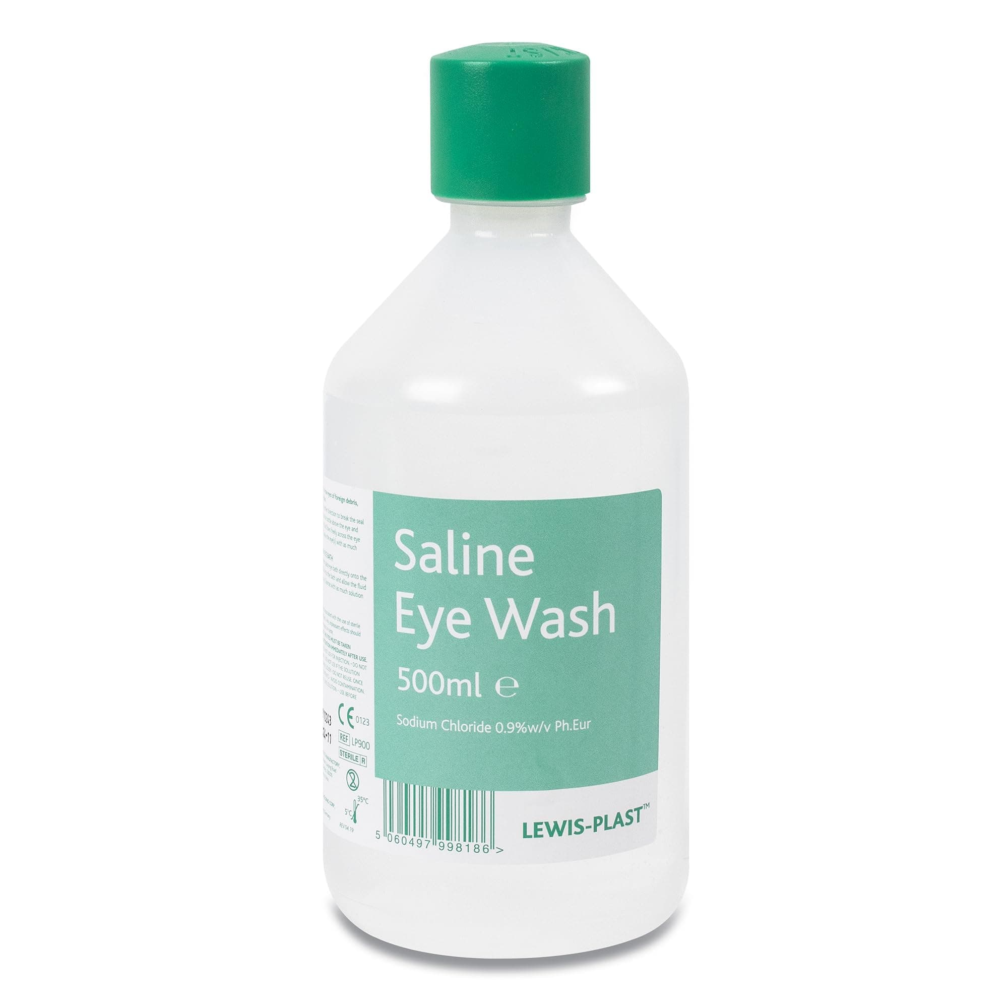 Lewis-Plast Saline Eye Wash Solution, 500ml Bottle for Safe and Effective Eye Care
