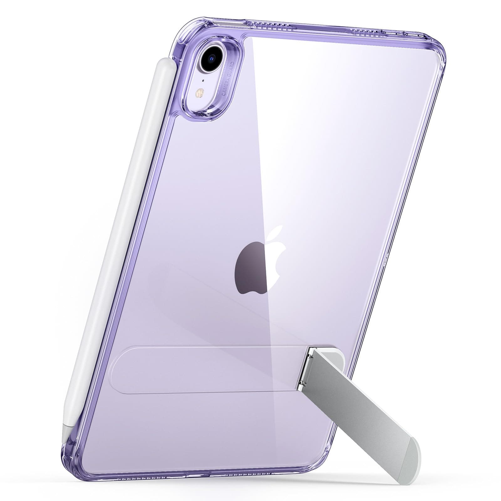 ESR for iPad Mini 6 Case, iPad Mini 6th Generation Case with Stand(8.3 inch, 2021), 3 Stand Modes, Slim and Light, Yellowing Resistant, Boost Kickstand Case, Purple Clear
