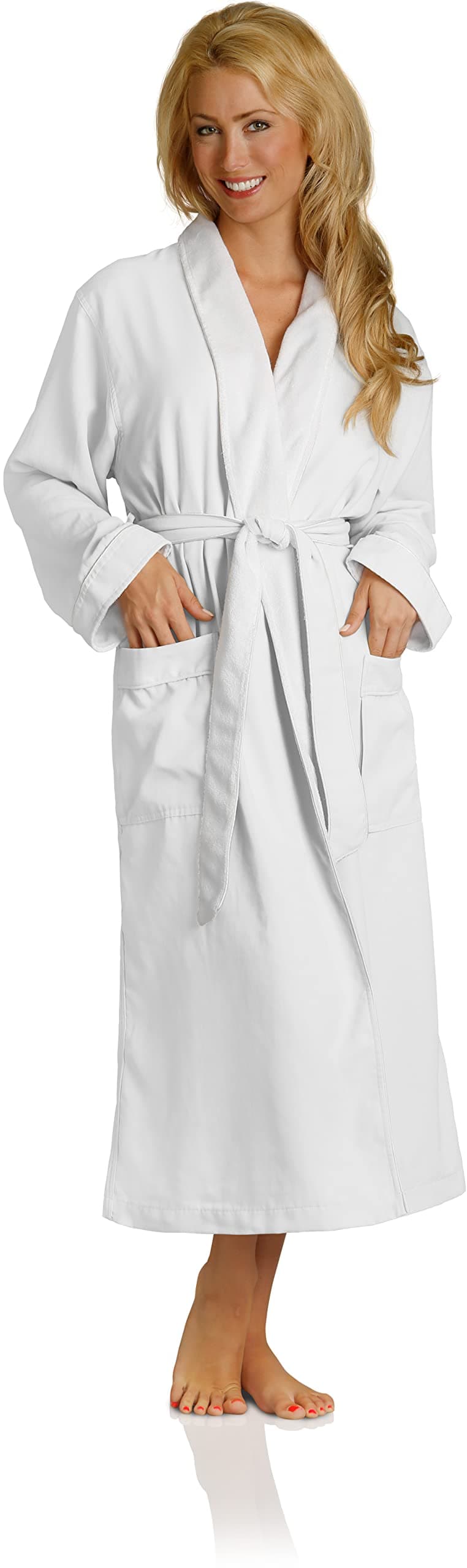 Luxury Spa Robe - Microfiber with Cotton Terry Lining