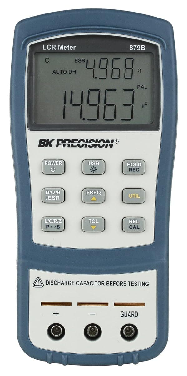 879B Dual Display Handheld Deluxe Universal LCR Meter with Backlit Display