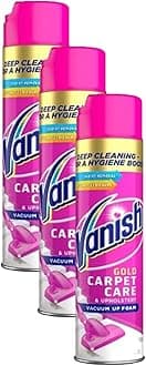 Gold Oxi Action Upholstery & Carpet Cleaner, Stain Remover Foam for Large Area Cleaning 600 ml | Removes 3x More Dirt & Pet Hair vs Vacuuming Alone | Neutralises Odours | Deep Clean | Pack of 3