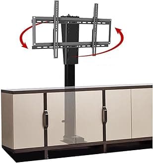 Motorised tv bracket,Manual 360° rotation lifting ceiling tv bracket,tv lift mechanism for most 32-70 inch Flat Screen TVs and Monitors with VESA 100x100-600x400mm up to 60kg,775,1775mm