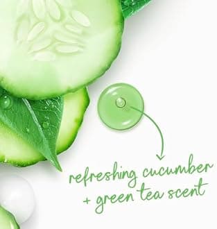 Dove Body Wash with Pump Refresh Cucumber and Green Tea for 24hr Lotion-Soft Skin Moisturizing Skin Cleanser with No Sulfates No Parabens 30.6 oz