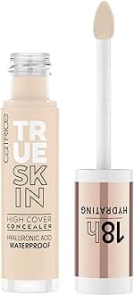 True Skin High Cover Concealer (005 | Warm Macadamia) | Waterproof & Lightweight for Soft Matte Look | With Hyaluronic Acid & Lasts Up to 18 Hours | Vegan, Cruelty Free