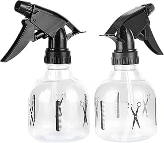 Misting Spray Bottle, 250ml Empty Water Hair Mist Spray Bottle Refillable Trigger Sprayer Plastic Sprays Bottles for Hair Styling Travel Plants-2pcs