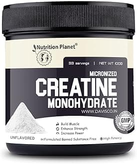Micronized Creatine Monohydrate Unflavored (Unflavored, 100g /LB, 33 Servings)