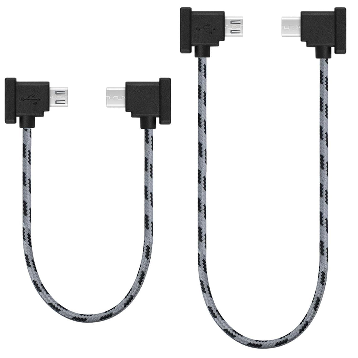 1FT+0.5FT(2 pack) Micro to USB C Remote Controller Cable for IPhone 17/16/16e/15 Pro Max, DJI Mavic Mini SE, Mavic 2 Pro/Zoom/Air, Mavic Pro, Spark, DJI Drone to Tablet Cable OTG Data Cord Accessories