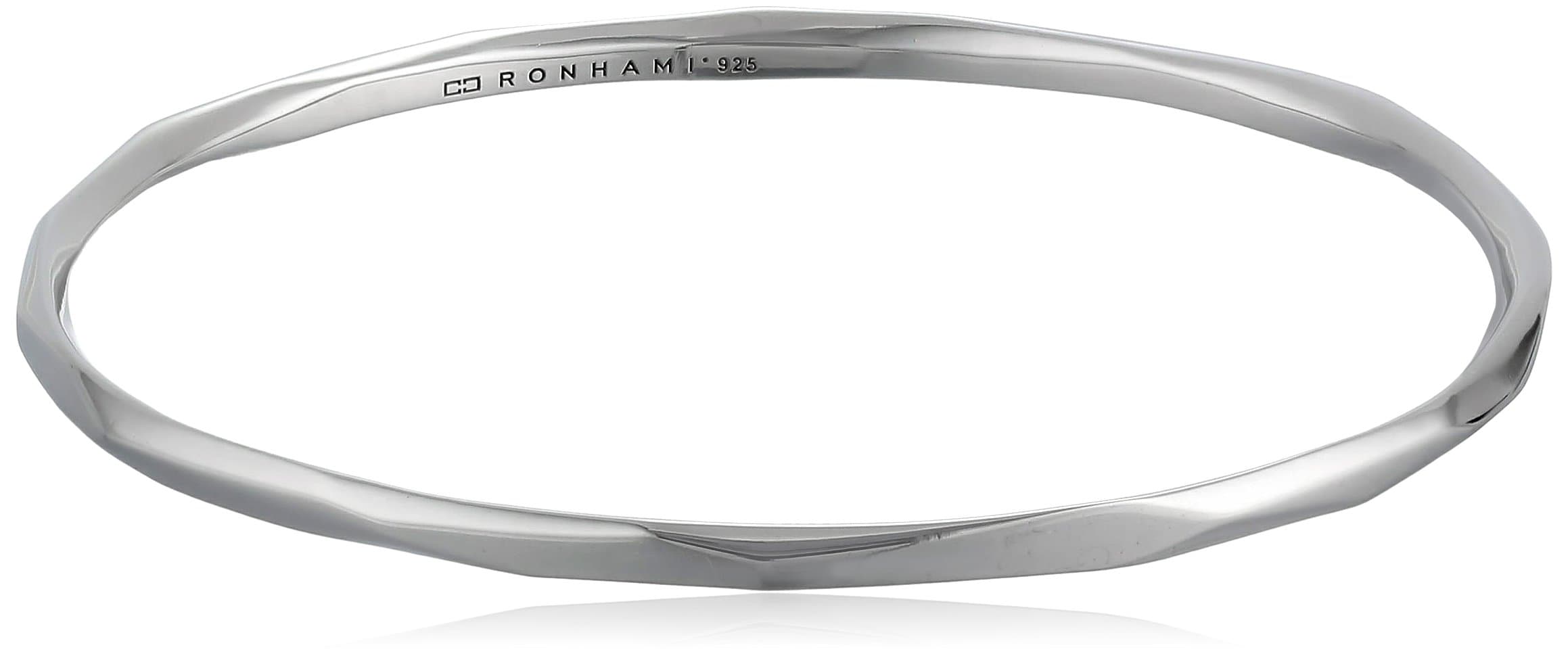 Ron Hami "Lace" Sterling Silver Medium Carved Bangle Bracelet