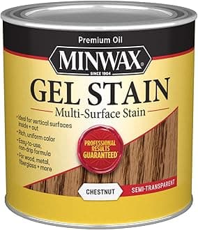 Gel Stain for Interior Wood Surfaces, ½ Pint, Chestnut