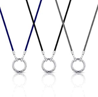 Jukin 3-in-1 Eyeglass Holder - Stainless Steel Necklace Ring & Chain for Women & Men's Reading & Sunglasses