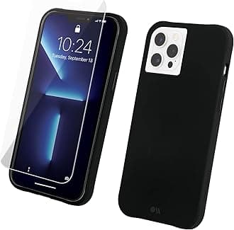 Case-Mate - Protection Pack - Tough Black Case & Screen Protector for iPhone 12 Pro Max (5G) - 10 ft Drop Protection - 6.7 Inch