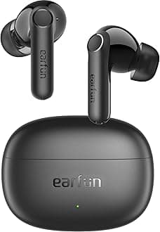 EarFun Air Life Wireless Earbuds, 12mm Driver with Deep Bass, Bluetooth 5.4 in-Ear Earbuds, 4 Mics AI ENC Call, 35H Playtime, 30 Preset EQs Via App, Comfortable Fit, Fast Charging, IPX5 Waterproof