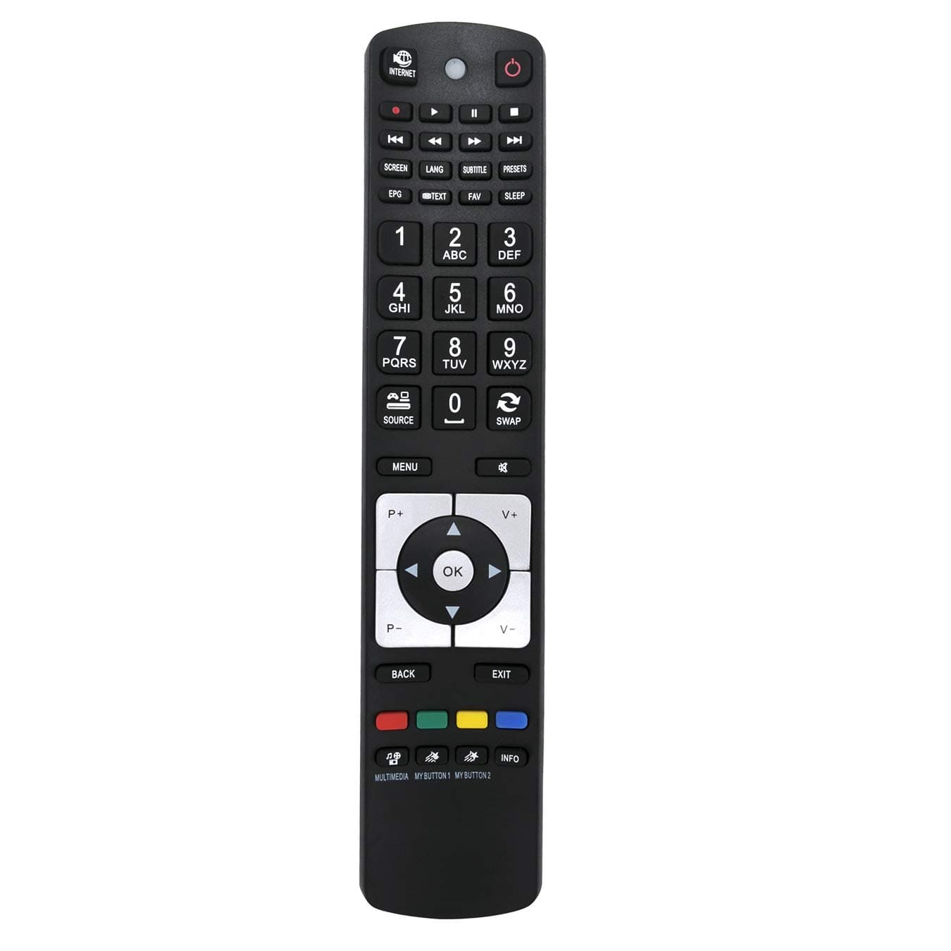 RC5112 Replacement Remote Control Fit for Laurus,compatible with Sanyo,Suitable for Hitachi RM-C1237