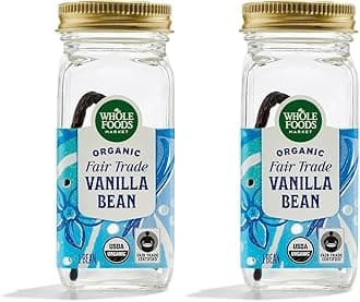 Whole Foods Market, Organic Fair Trade Vanilla Bean, 1 ct (Pack of 2)